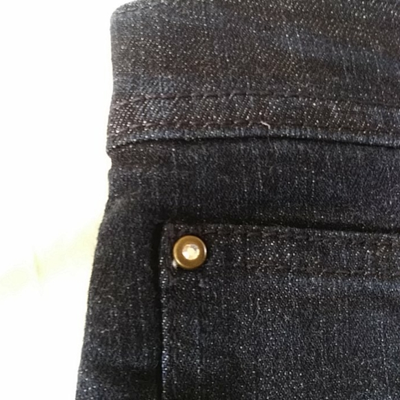 NWT Denim & Co. Rhinestone Control Panel Jeans 16 - Picture 10 of 16